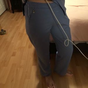 Vera Bradley Ceil Blue Scrub Pants Size Small